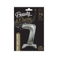 Balon gumowy Godan Beauty&amp;Charm cyfra stojąca srebrna (BC-ASS7)