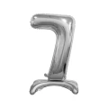 Balon gumowy Godan Beauty&amp;Charm cyfra stojąca srebrna (BC-ASS7)