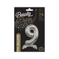 Balon gumowy Godan Beauty&amp;Charm cyfra stojąca srebrna Srebrny (BC-ASS9)