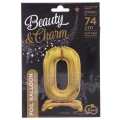 Balon gumowy Godan Beauty&amp;Charm cyfra stojąca złota złota (BC-ASZ0)