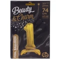 Balon gumowy Godan Beauty&amp;Charm cyfra stojąca złota złota (BC-ASZ1)