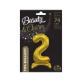 Balon gumowy Godan Beauty&amp;Charm cyfra stojąca złota złota 750mm 30cal (BC-ASZ2)