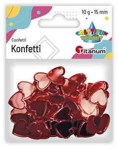 Konfetti Titanum Craft-Fun Series serca 15mm (MTLP-PA035)