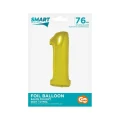 Balon foliowy Godan Smart cyfra 1 złota 76cm (CH-SZLI)