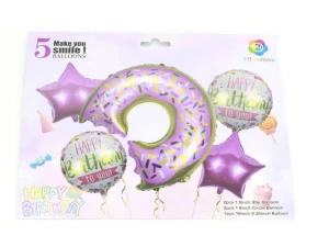 Balon foliowy One Dollar zestaw party donut (358386)