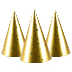 Czapka party Arpex Golden party 4szt. - złota (KP8152)