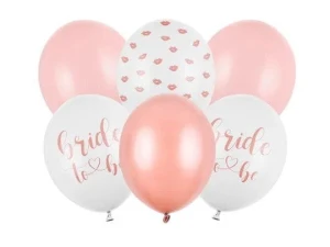 Balon gumowy Partydeco Bride to be, mix mix 300mm (SB14P-328-000-6)