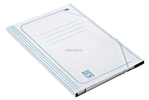 Teczka kartonowa na gumkę Bigo biała A4 kolor: biały 320-350g [mm:] 320x220 (0006)