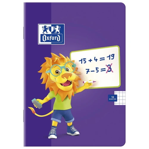 Zeszyt Oxford Lion A5 16k. 90g linia podwójna kolorowa (400106954)