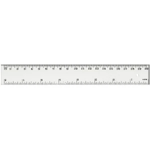 Linijka plastik Tetis 20cm (BL002-B)