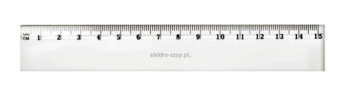 Linijka plastikowa Tetis 15cm (BL002-A)