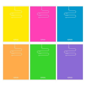 Zeszyt Herlitz Color Blocking A5 60k. 70g krata mix