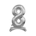 Balon gumowy Godan Beauty&amp;Charm cyfra stojąca srebrna srebrna 750mm 30cal (BC-ASS8)