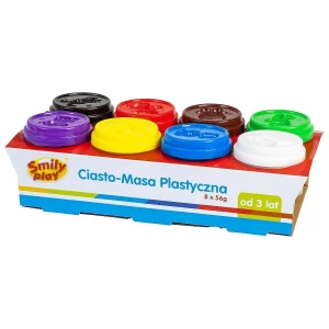 Plastelina Smily Play 8 kol. 8 tub ciasto-masa mix 56g (SP83349)