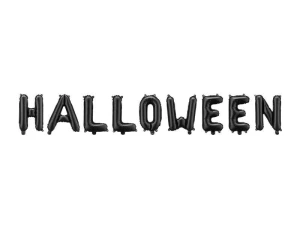 Balon foliowy Partydeco Halloween, 280x46 cm, czarny 14cal (FB216)