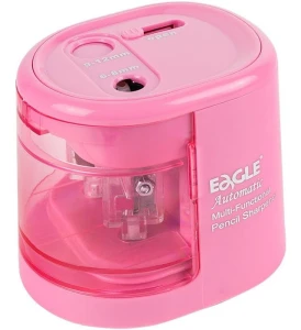 Temperówka elektryczna Eagle różowa na baterie - różowa (EG-5161USB)