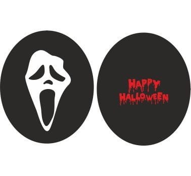 Balon gumowy Godan HALLOWEEN STRASZNE HALLOWEEN 5 szt mix (GB/PG19)