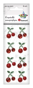 Kryształki Titanum Craft-Fun Series 8 szt cherry czerwono-zielony (23mH0301)