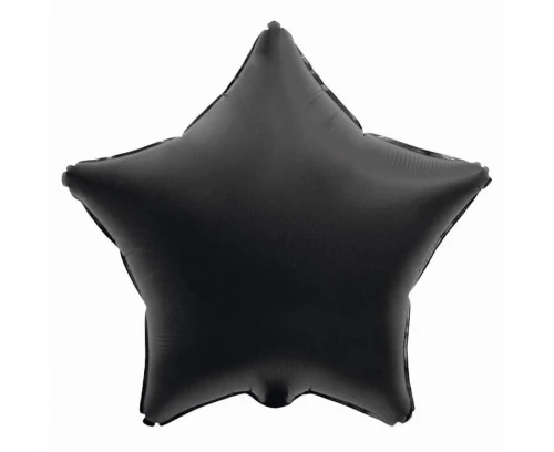 Balon foliowy Godan Gwiazda, matowa, czarna 19cal (BG-HMCZ)