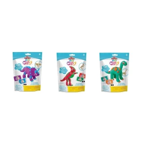 Masa plastyczna dla dzieci Playdoh Air Clay Racers dinozaury - mix (62809)