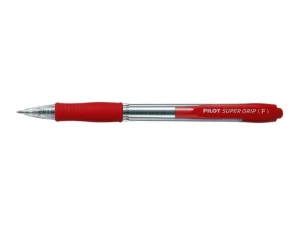 Długopis olejowy Pilot Super Grip czerwony 0,21mm (BPGP-10R-F-R)