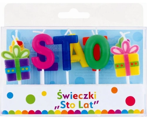 Świeczka ozdobna Godan sto lat (pf-spsl)