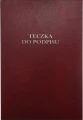 Teczka do podpisu Barbara A4 - bordowy 12k. (1822211)