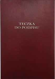 Teczka do podpisu Barbara A4 - bordowy 12k. (1822211)