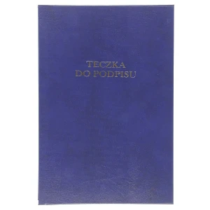 Teczka do podpisu Barbara A4 - granatowy 12k. (1822212)