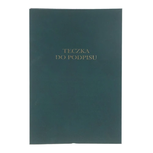 Teczka do podpisu Barbara A4 - zielony 8k. (1822202)