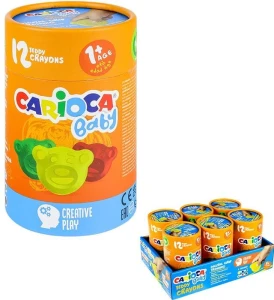 Kredki świecowe Carioca Misiaki Baby 12 kol. (160-2349)