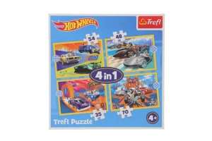 Puzzle Trefl Hot Wheels 4w1 Pojazdy 4w1 el. (34627)