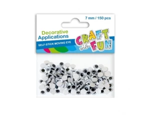 Oczka Craft with Fun oczy samoprzylepne 7mm 150 szt (383656)