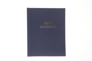 Teczka do akt osobowych ABCDE niezadrukowana A4 granatowy karton Warta (021824339102)
