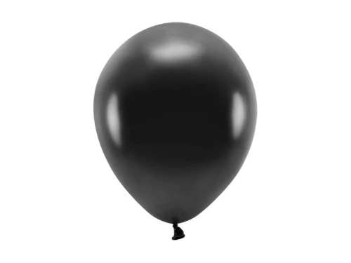 Balon gumowy Partydeco Metalizowane Eco Balloons czarny 260mm (ECO26M-010)