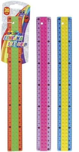 Linijka gumowany plastik Fun&amp;Joy 30cm (FJ972609)