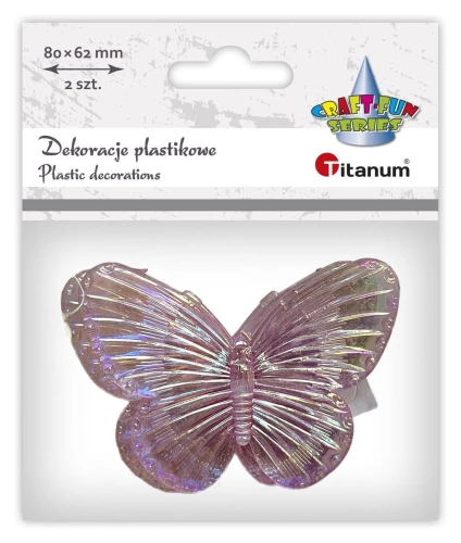 Dekoracja Craft-Fun Series Motyle plastikowe