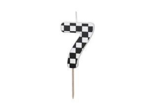 Świeczka urodzinowa Cyferka 7, 5.5 cm, mix Partydeco (SCU7-7)